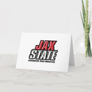 Jacksonville Staat University JAX STAAT Logo Karte