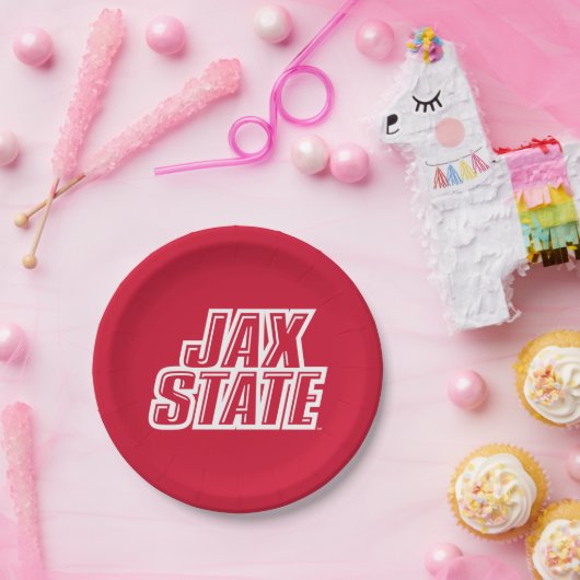 Jacksonville Staat University JAX STAAT Logo Pappteller (Party)