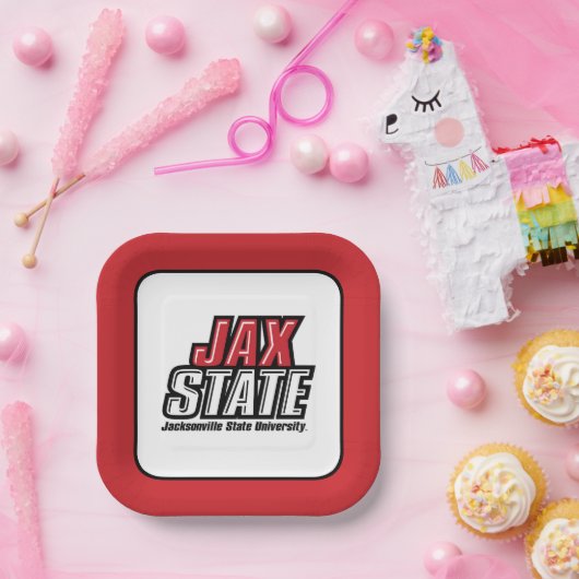 Jacksonville Staat University JAX STAAT Logo Pappteller (Party)