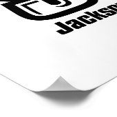 Jacksonville Staat University JAX STAAT Logo Poster (Ecke)