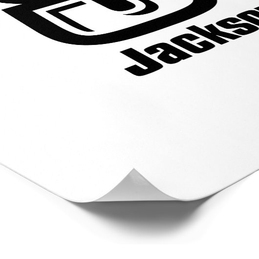 Jacksonville Staat University JAX STAAT Logo Poster (Ecke)