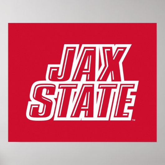 Jacksonville Staat University JAX STAAT Logo Poster (Vorne)