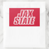 Jacksonville Staat University JAX STAAT Logo Rechteckiger Aufkleber (Tasche)