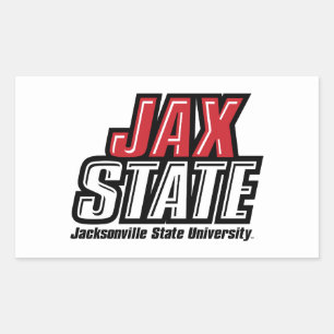 Jacksonville Staat University JAX STAAT Logo Rechteckiger Aufkleber