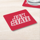 Jacksonville Staat University JAX STAAT Logo Rechteckiger Pappuntersetzer (angewinkelt)