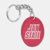 Jacksonville Staat University JAX STAAT Logo Schlüsselanhänger (Vorderseite links)