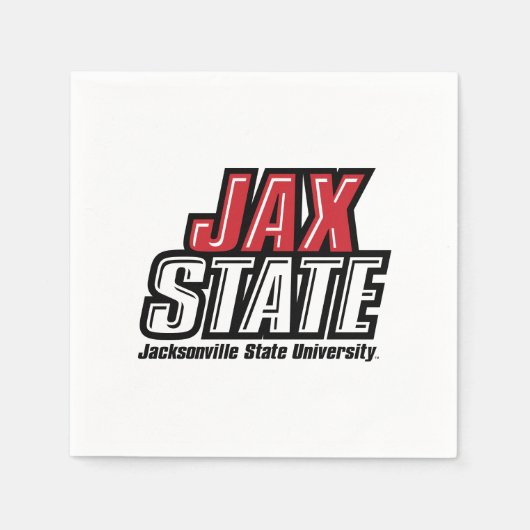 Jacksonville Staat University JAX STAAT Logo Serviette (Vorderseite)