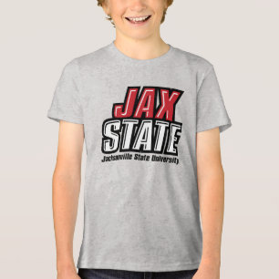 Jacksonville Staat University JAX STAAT Logo Tri-Blend Shirt