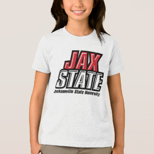 Jacksonville Staat University JAX STAAT Logo Tri-Blend Shirt