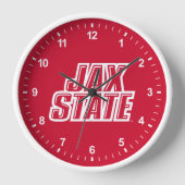 Jacksonville Staat University JAX STAAT Logo Uhr (Vorderseite)