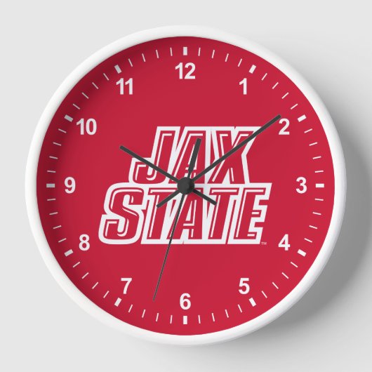Jacksonville Staat University JAX STAAT Logo Uhr (Vorderseite)