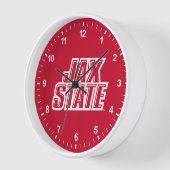 Jacksonville Staat University JAX STAAT Logo Uhr (Winkel)