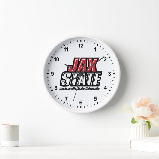 Jacksonville Staat University JAX STAAT Logo Uhr (Zuhause)