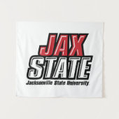 Jacksonville Staat University JAX STAAT Logo Wandteppich (Vorderseite (Horizontal))