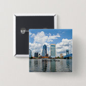 Jacksonville, Stadtbild Florida Button (Vorne & Hinten)