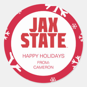Jacksonville State University Feiertag Runder Aufkleber