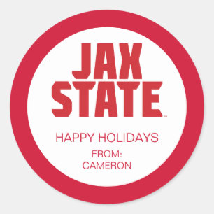 Jacksonville State University Feiertag Runder Aufkleber