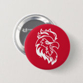 Jacksonville State University Gamecocks rotes Spie Button (Vorne & Hinten)