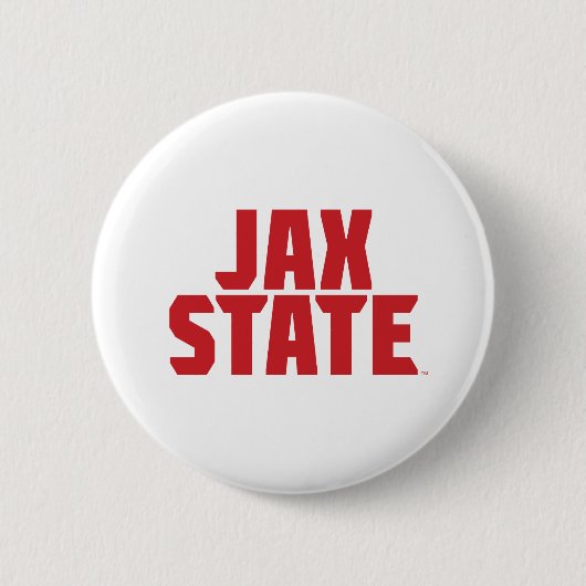 Jacksonville State University JAX STATE Fett Rot Button (Vorderseite)