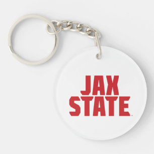 Jacksonville State University JAX STATE Fett Rot Schlüsselanhänger
