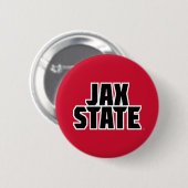Jacksonville State University JAX STATE Fettschrif Button (Vorne & Hinten)