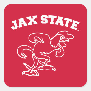 Jacksonville State University JAX State Gamecocks Quadratischer Aufkleber