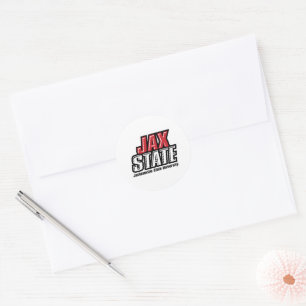 Jacksonville State University JAX STATE Logo Runder Aufkleber