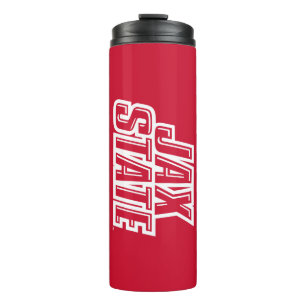 Jacksonville State University JAX STATE Logo Thermosbecher