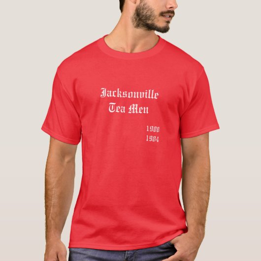 Jacksonville-Tee-Männer, 1980-1984 T-Shirt (Vorderseite)