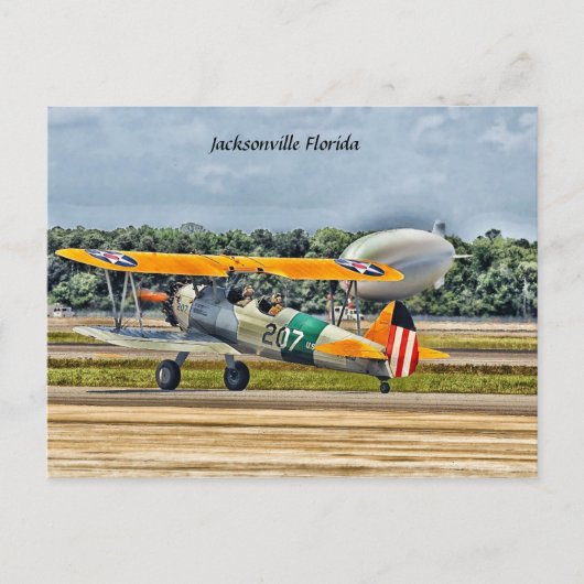 Jacksonville Vintag Florida Postkarte (Vorderseite)