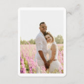 Jacksonville Wedding RSVP QR Code Small Begleitkarte (Rückseite)