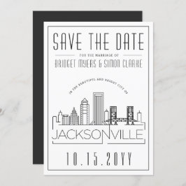 Jacksonville Wedding | Skyline Save the Date Einladung