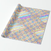 Jackuard bunte Strickmuster Geschenkpapier (Ungerollt)