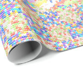 Jackuard bunte Strickmuster Geschenkpapier (Rolleneckpunkt)