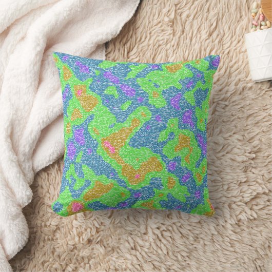 Jackuard Knitting Pattern Throw Pillow Kissen (Decke)