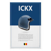Jacky Ickx Helmet Poster (Vorderseite)