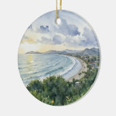 Jaco Beach Costa Rica Watercolor Keramik Ornament (Links)