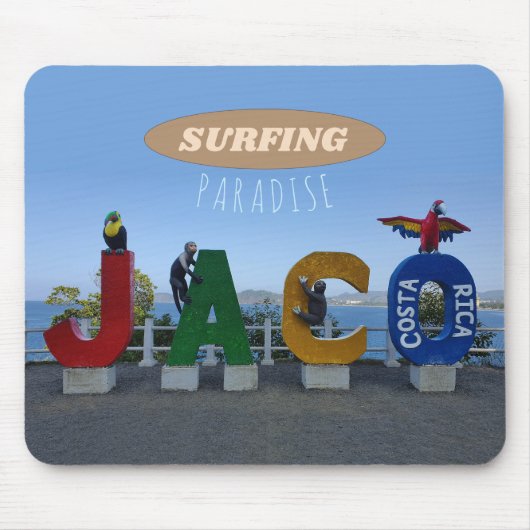 Jaco, Costa Rica Surfparadies Mousepad (Vorne)