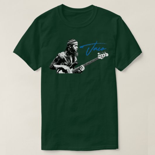 Jaco Pastorius Bassist Fan Kunst und Design T-Shirt (Design vorne)