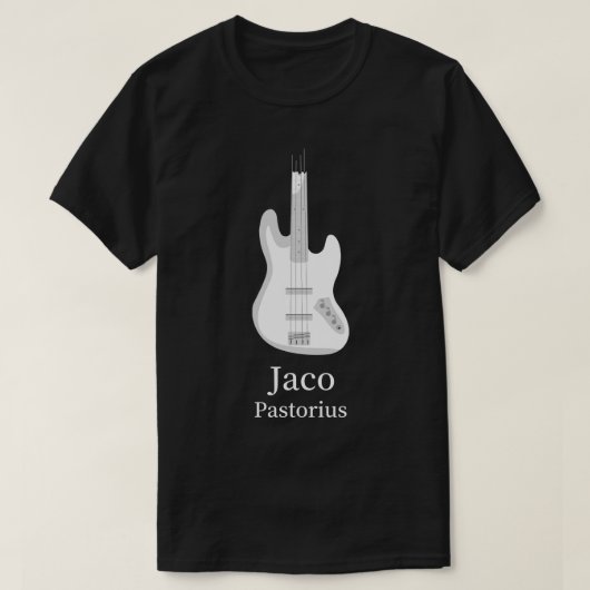 Jaco Pastorius Jazz Bassist T-Shirt (Design vorne)