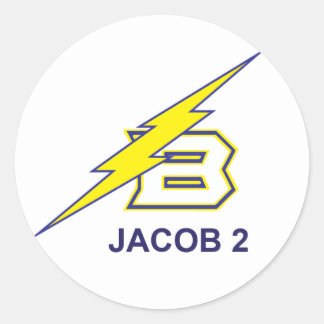 JACOB 2 RUNDER AUFKLEBER