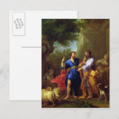 Jacob and Laban, before 1737 Postkarte (Vorne/Hinten)