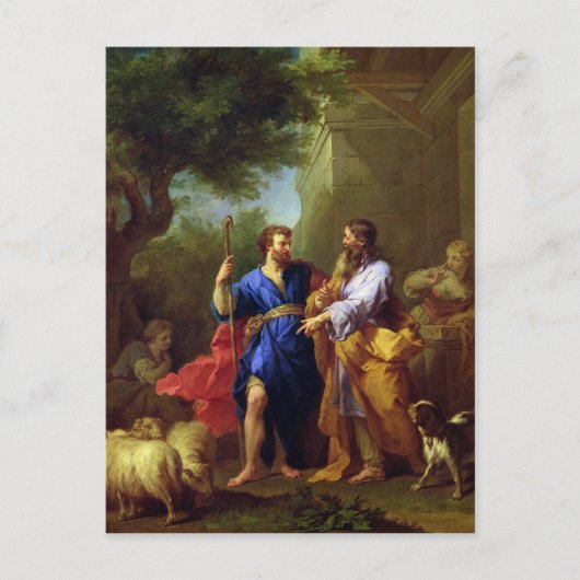 Jacob and Laban, before 1737 Postkarte (Vorderseite)