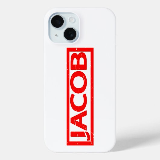Jacob Briefmarke Case-Mate iPhone Hülle (Rückseite)