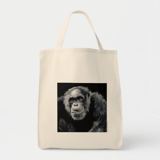 "Jacob" Chimpanzee Tote Bag Tragetasche (Vorne)