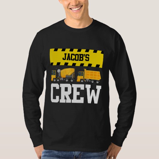 Jacob Construction Crew Custom Dumptruck Dump Truc T-Shirt (Vorderseite)