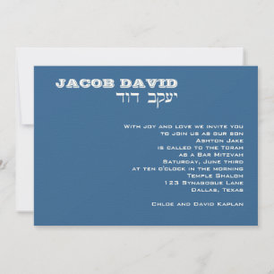 Jacob David Custom Einladung