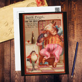 Jacob Feigel Harness Ad Vintag Postkarte