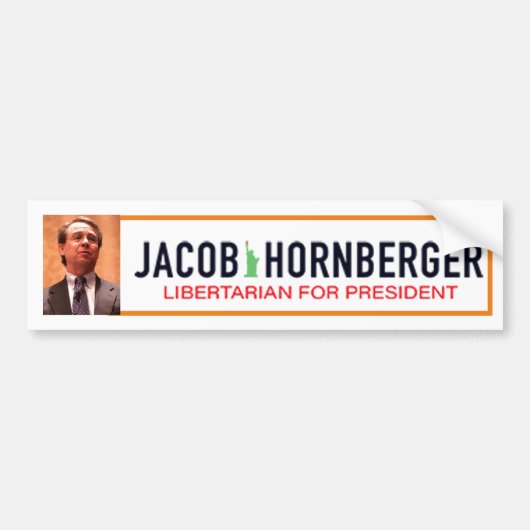 Jacob Hornberger Libertarian für Präsident 2020 Autoaufkleber (Vorne)