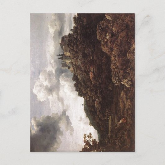 Jacob Isaakszoon van Ruysdael Die Burg Bentheim Be Postkarte (Vorderseite)